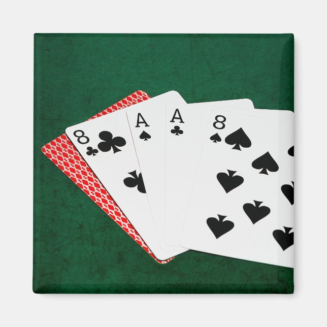 Poker Hands - Dead Man's Hand Magnet (Front)