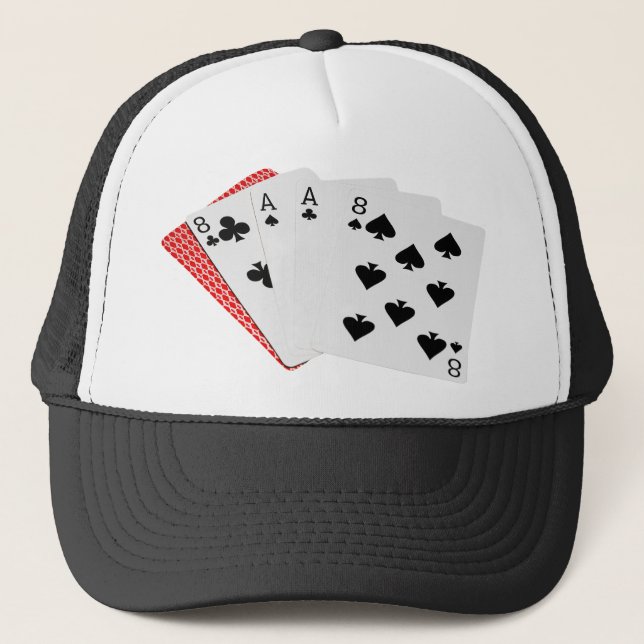 Poker Hands - Dead Man's Hand Trucker Hat (Front)