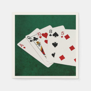 Poker Hands - High Card - Ace Napkin