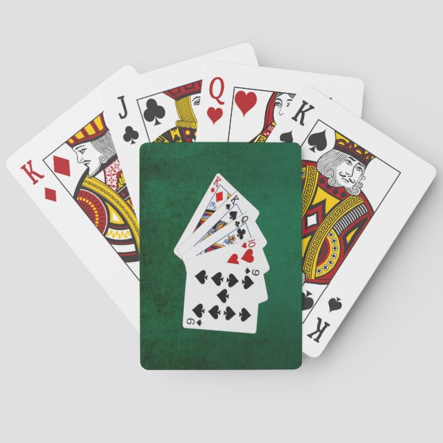 Poker Hands - One Pair - King Playing Cards (Back)