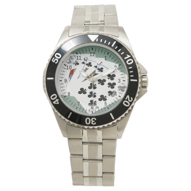 Poker Hands - Royal Flush - Clubs Suit Watch (Front)