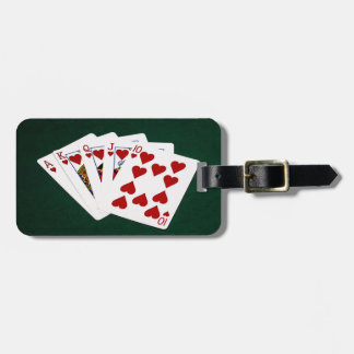 Poker Hands - Royal Flush - Hearts Suit Luggage Tag