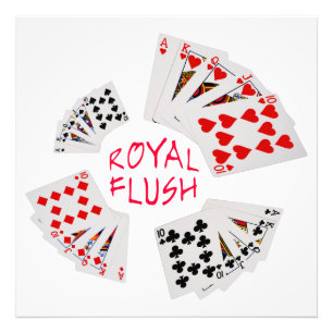 Poker Hands - Royal Flush Photo Print