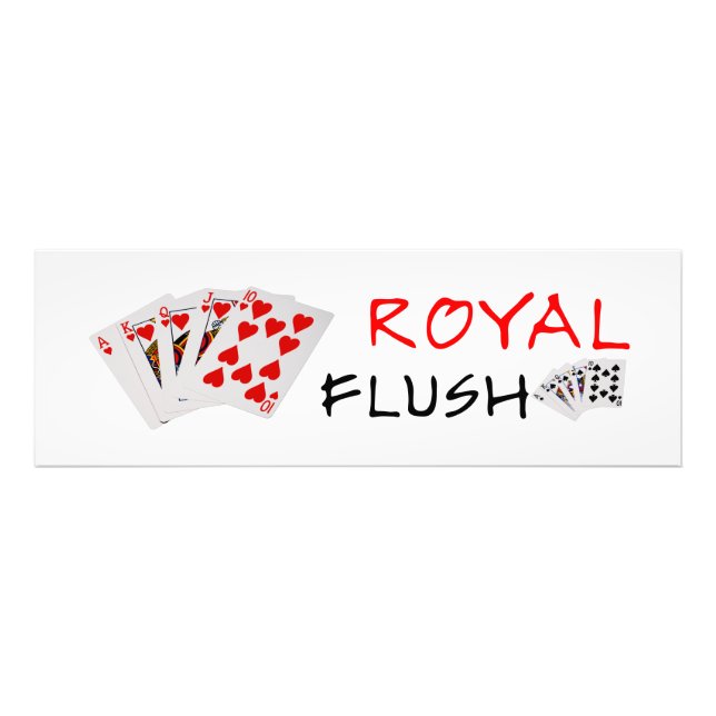 Poker Hands - Royal Flush Photo Print (Front)