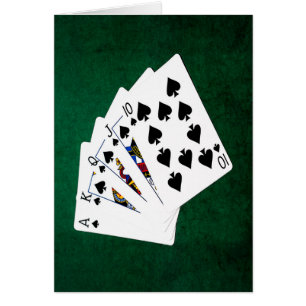 Poker Hands - Royal Flush - Spades Suit