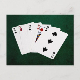 Poker Hands - Three Of A Kind - Two Postcard