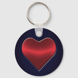 Poker Heart Key Chain