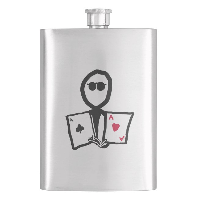 Poker Hip Flask (Front)