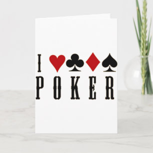 poker holiday card