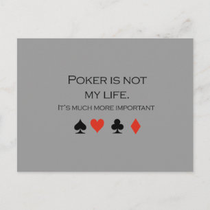 Poker is not my life T-shirt Postcard