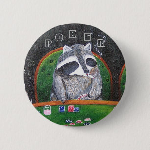 Poker King 6 Cm Round Badge