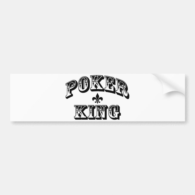 Poker King Bumper Sticker (Front)