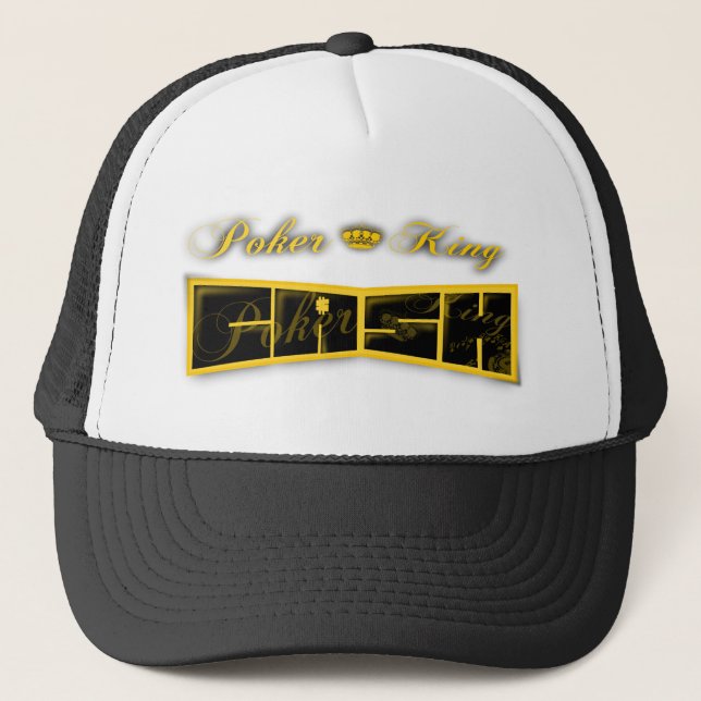 poker king cash trucker hat (Front)