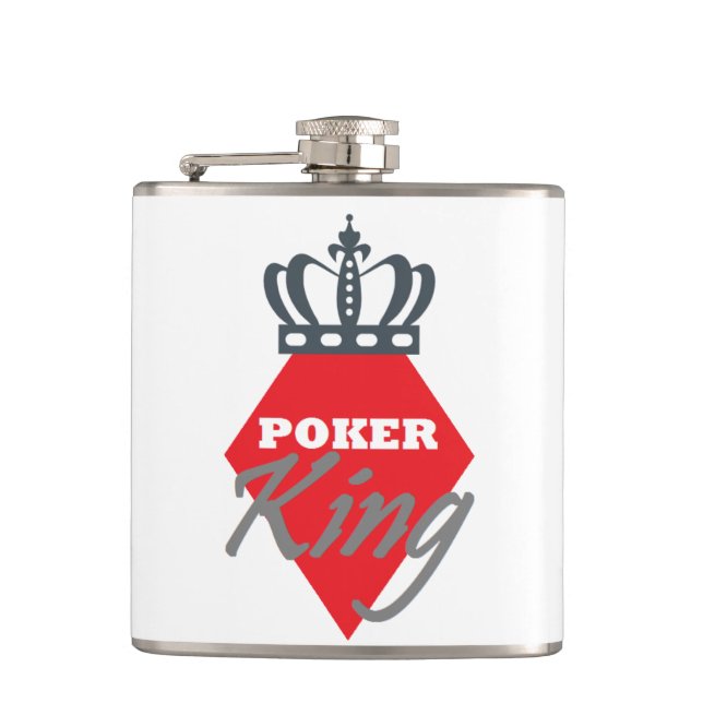 Poker King - diamond Hip Flask (Front)