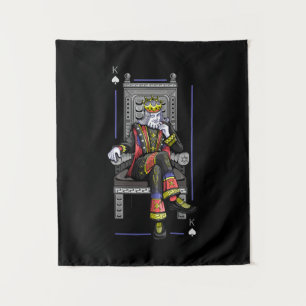 Poker King Tapestry Royal Casino Decor Small Wall