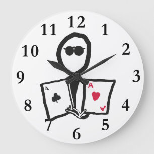 Poker Large Clock