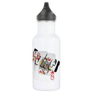 Poker, Logo, Queens, 532 Ml Water Bottle