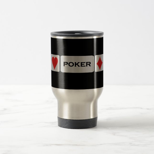 Poker mug - choose style & color (Center)