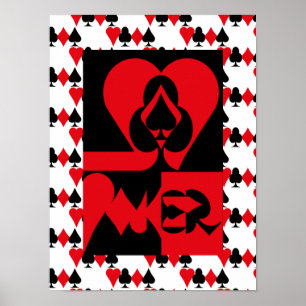 POKER NEW ORIGINAL pixelat by Masanser Poster