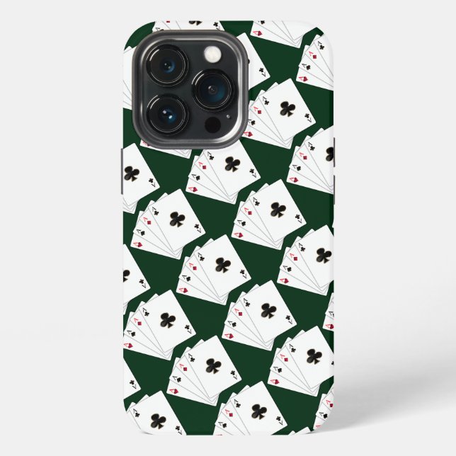 Poker Night Aces iPhone Case (Back)