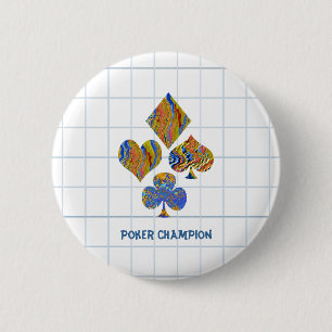 POKER Night Championship 6 Cm Round Badge