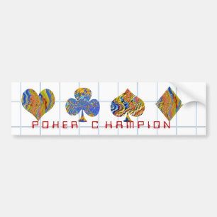 POKER Night Championship Bumper Sticker