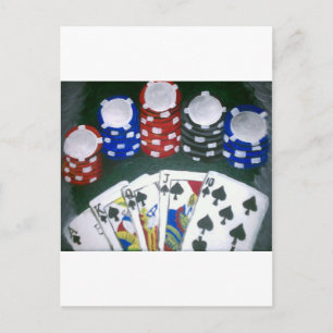 Poker Night Postcard