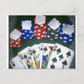 Poker Night Postcard