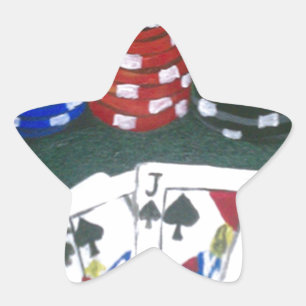 Poker Night Star Sticker