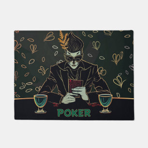 Poker Night - Stylish Card Player Doormat