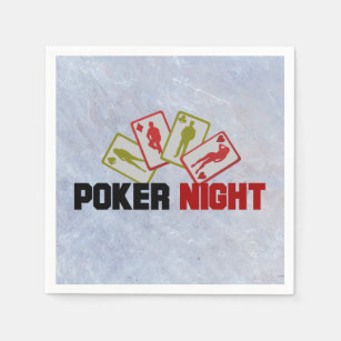 Poker Night with Playing Cards Napkin