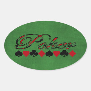 Poker Oval Sticker