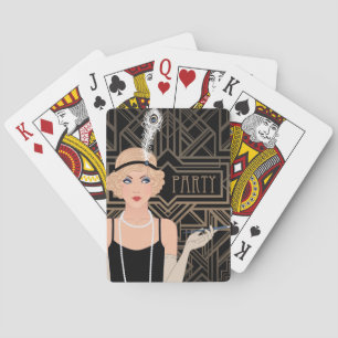 Poker Party Art Deco Playing Cards