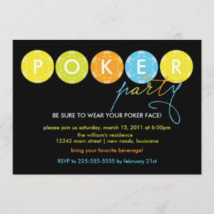 Poker Party Invitation