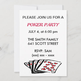 Poker Party Invitation