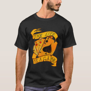 Poker Player 4 Aces Card Game Casino Gambling Gift T-Shirt