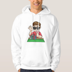 Poker player at Poker with Sunglasses Hoodie