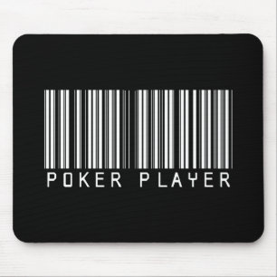 Poker Player Bar Code Mouse Mat