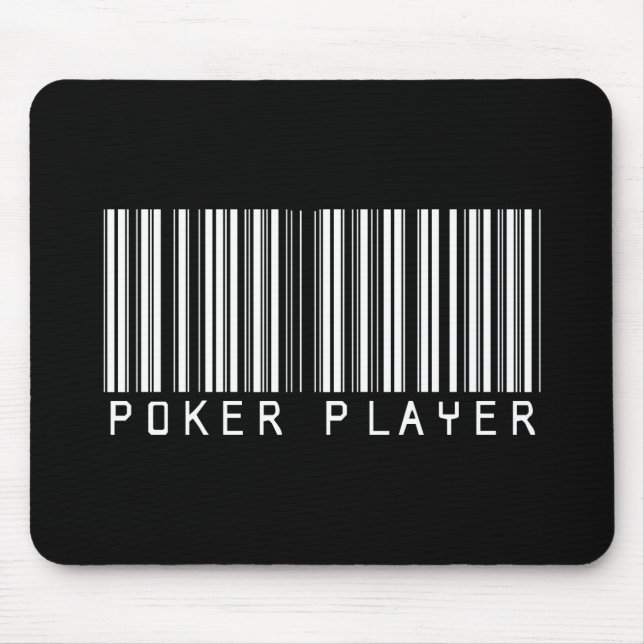 Poker Player Bar Code Mouse Mat (Front)