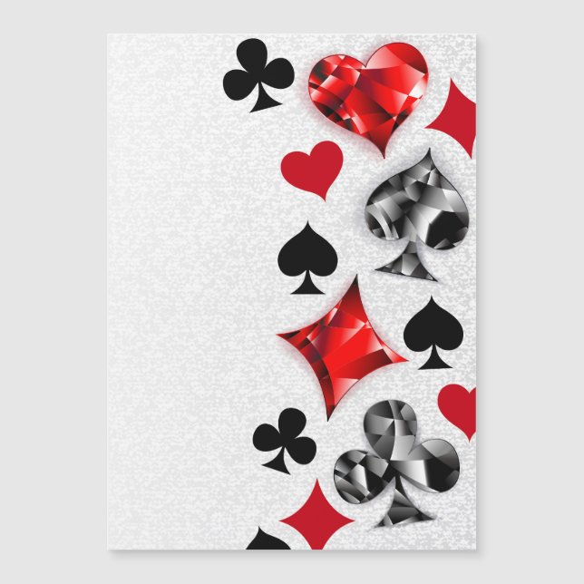 Poker Player Gambler Playing Card Suits Las Vegas (Front)