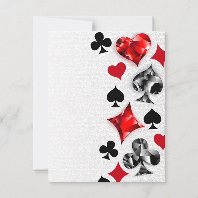 Poker Player Gambler Playing Card Suits Las Vegas (Front)