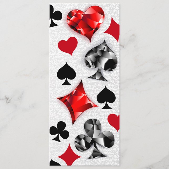 Poker Player Gambler Playing Card Suits Las Vegas (Front)
