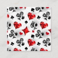 Poker Player Gambler Playing Card Suits Las Vegas