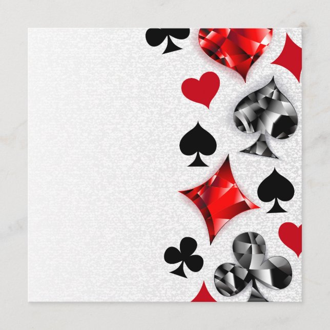 Poker Player Gambler Playing Card Suits Las Vegas (Front)