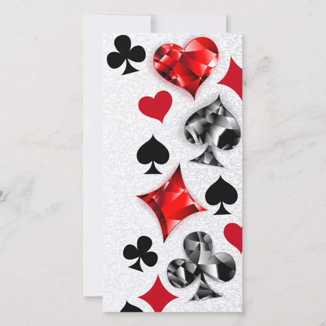 Poker Player Gambler Playing Card Suits Las Vegas (Front)