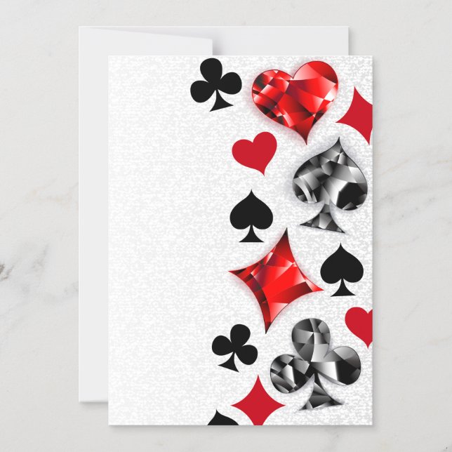 Poker Player Gambler Playing Card Suits Las Vegas (Front)