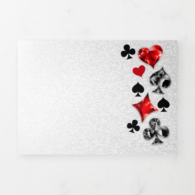 Poker Player Gambler Playing Card Suits Las Vegas (Cover)