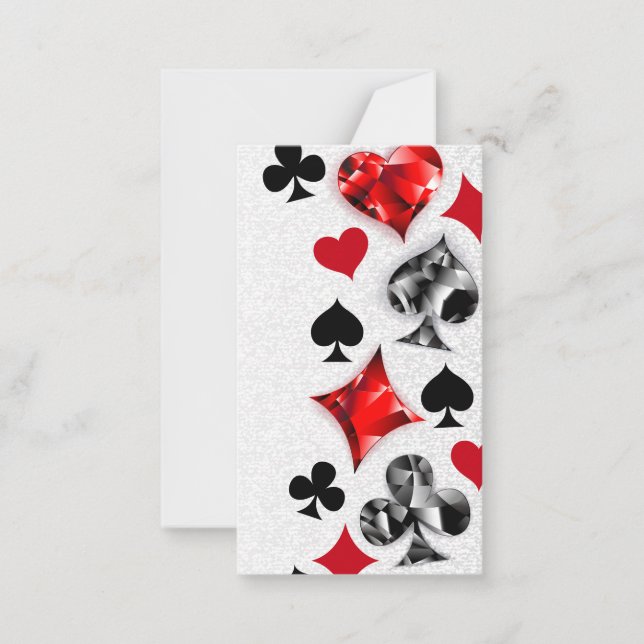 Poker Player Gambler Playing Card Suits Las Vegas (Front)