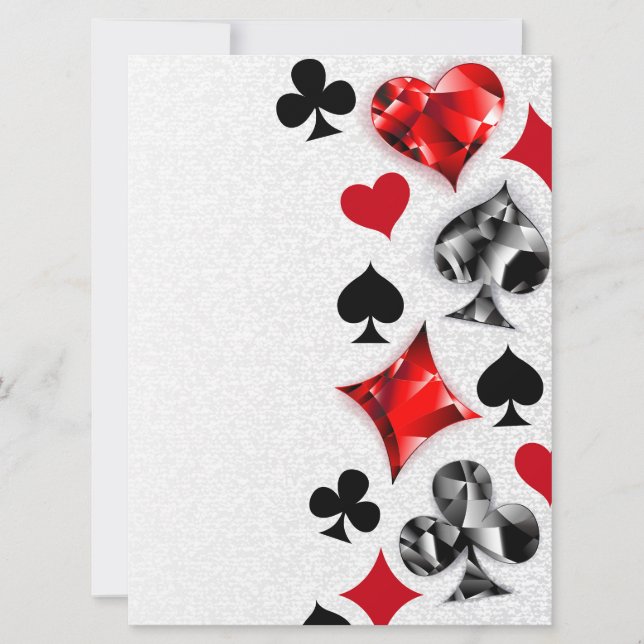 Poker Player Gambler Playing Card Suits Las Vegas (Front)