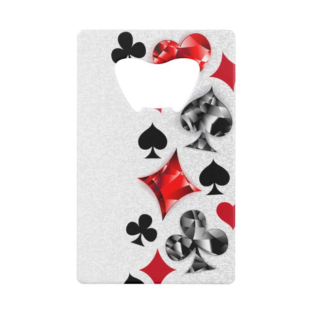 Poker Player Gambler Playing Card Suits Las Vegas (Front)